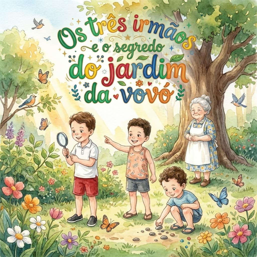 Os três irmãos e o segredo do jardim da vovó
