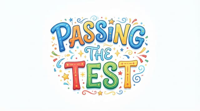 Passing the test