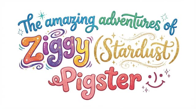 The amazing adventures of Ziggy (Stardust) Pigster  :):