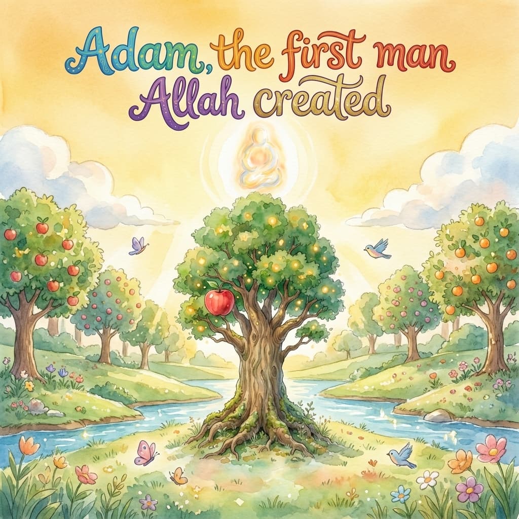 Adam, the first man Allah created