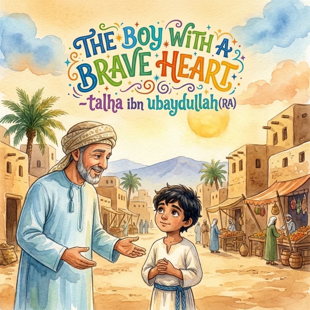 The boy with a brave heart - talha ibn ubaydullah(RA)
