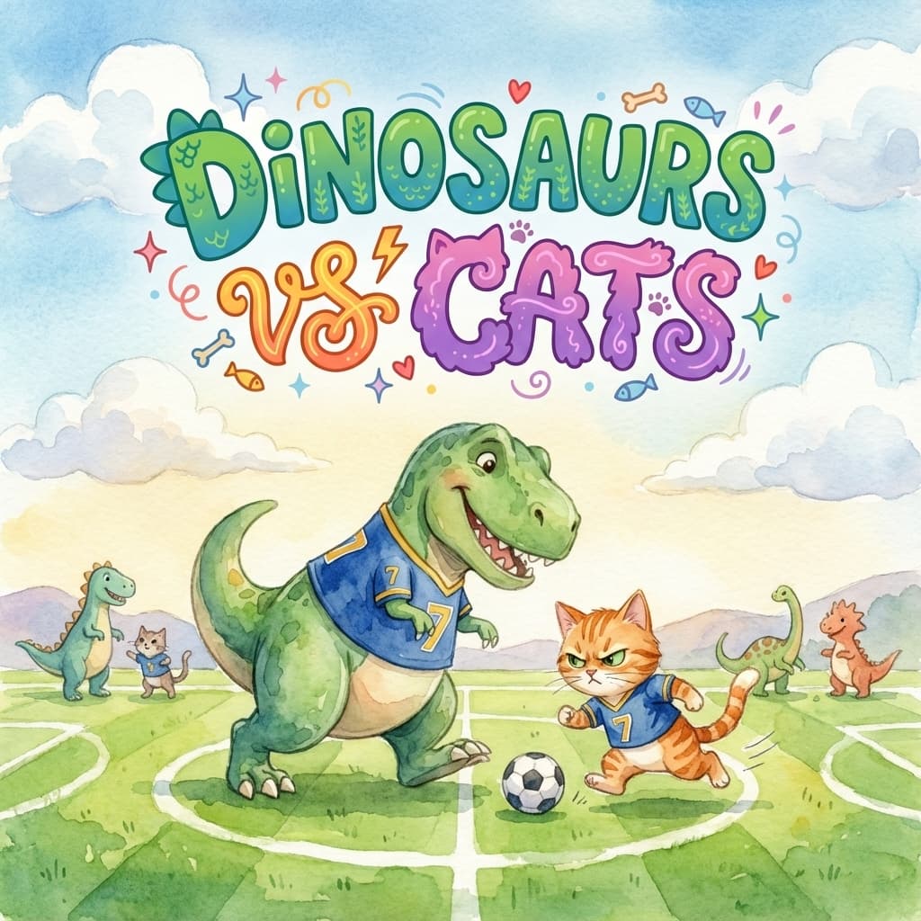 Dinosaurs vs Cats