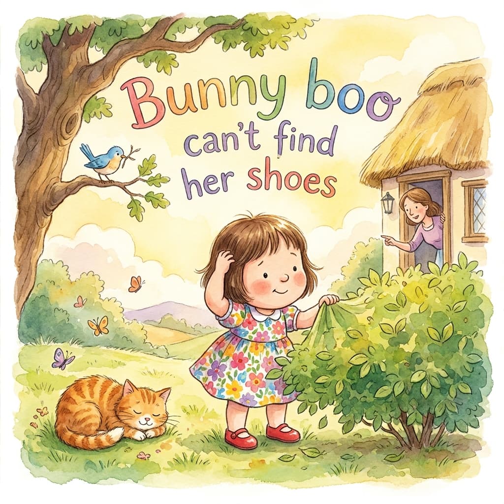 Bunny boo can't find her shoes