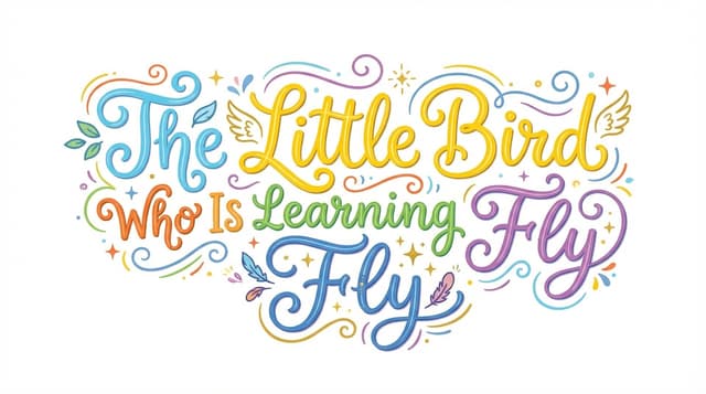 The Little Bird Who Is Learning To Fly