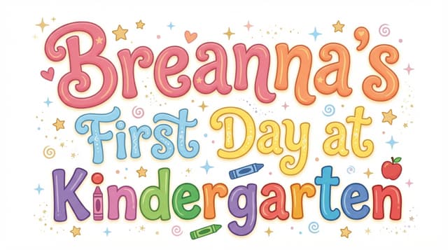 Breanna's First Day at Kindergarten
