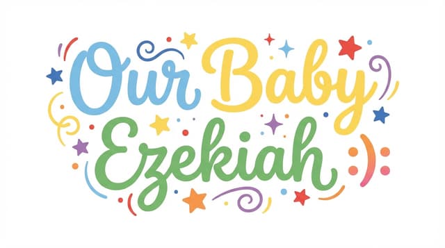 Our Baby Ezekiah :):