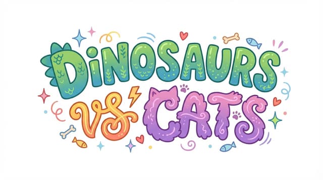 Dinosaurs vs Cats